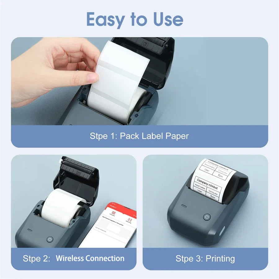 Niimbot B1 Label Maker Bluetooth Portable 2 Inch Thermal Label Print