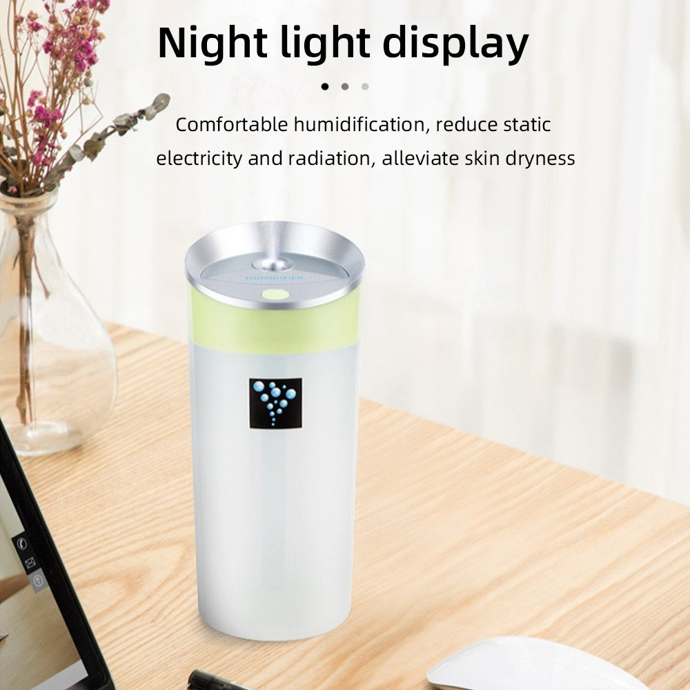 300ml USB Aromatherapy Humidifier 2 Colors Mini Cup Body Diffuser wi