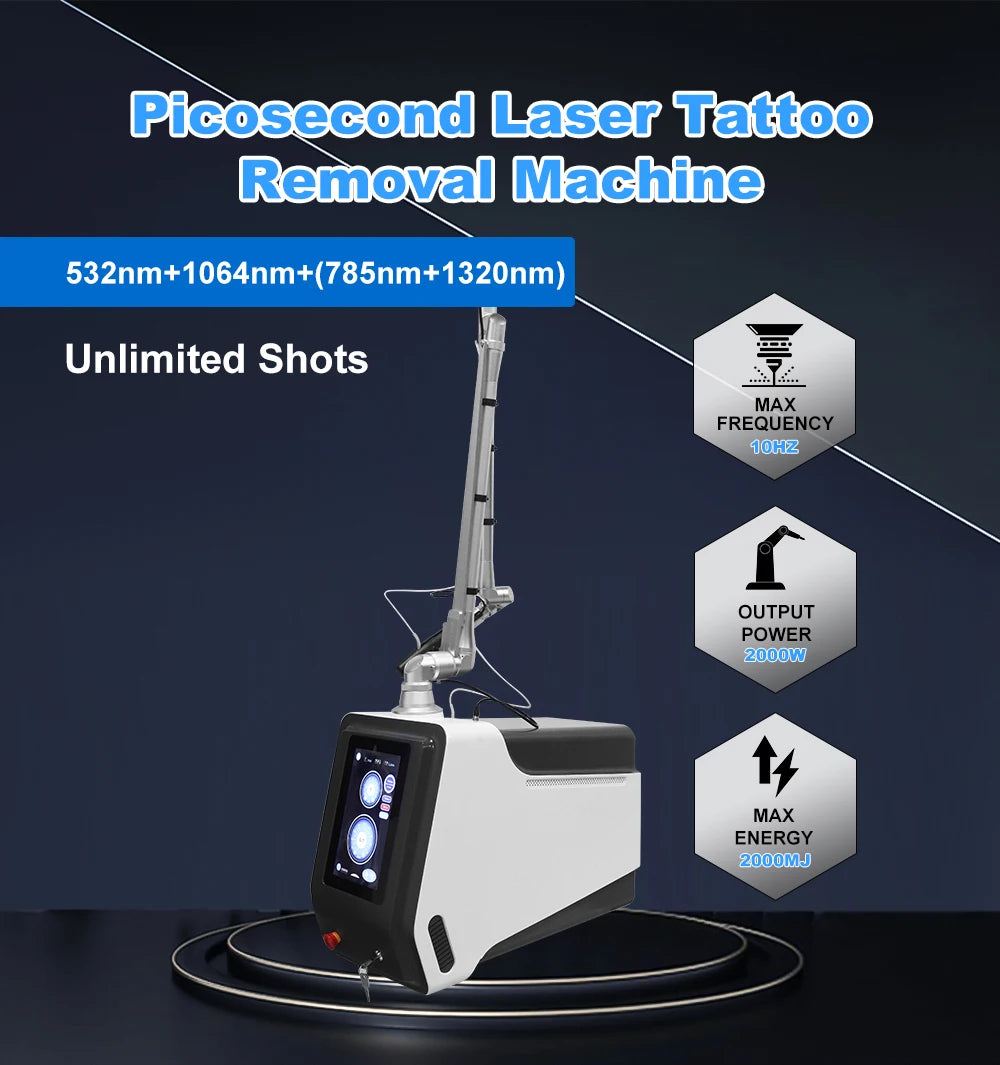 Low Price Carbon Stripping Portable Q Switch Nd Yag Picosecond 755nm