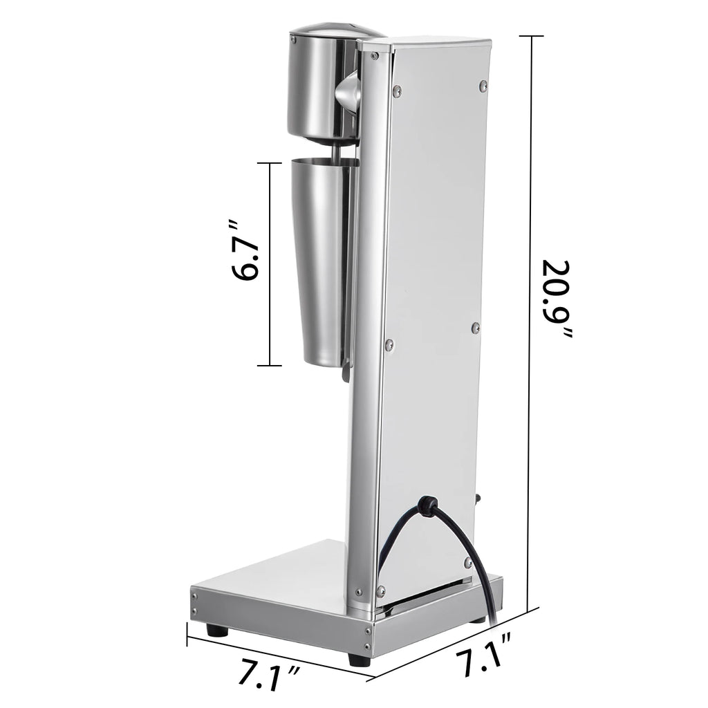 SucceBuy Commercial Milkshake Machine 800ml Stainless Steel Electric