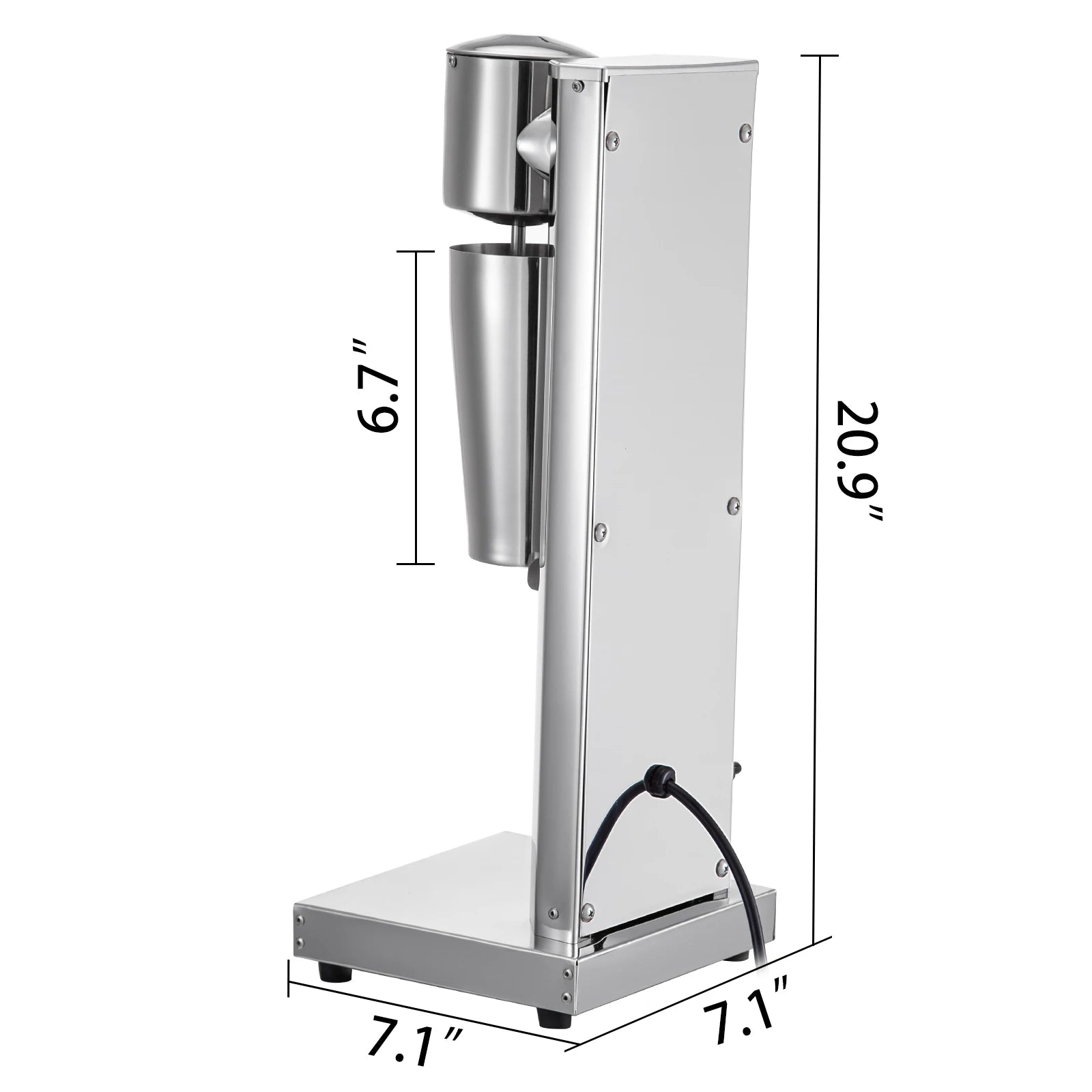 SucceBuy Commercial Milkshake Machine 800ml Stainless Steel Electric