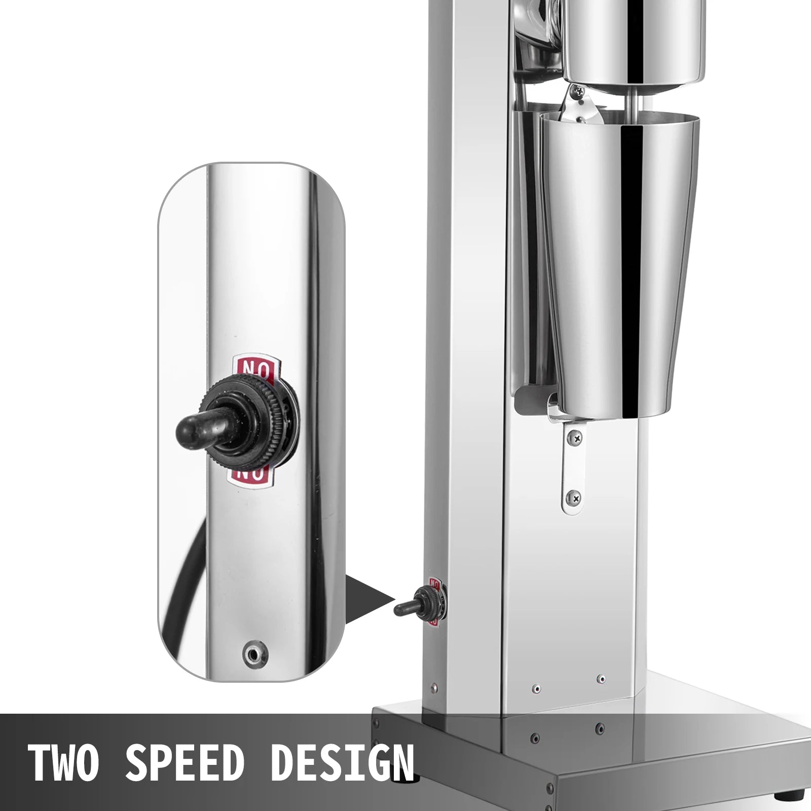 SucceBuy Commercial Milkshake Machine 800ml Stainless Steel Electric
