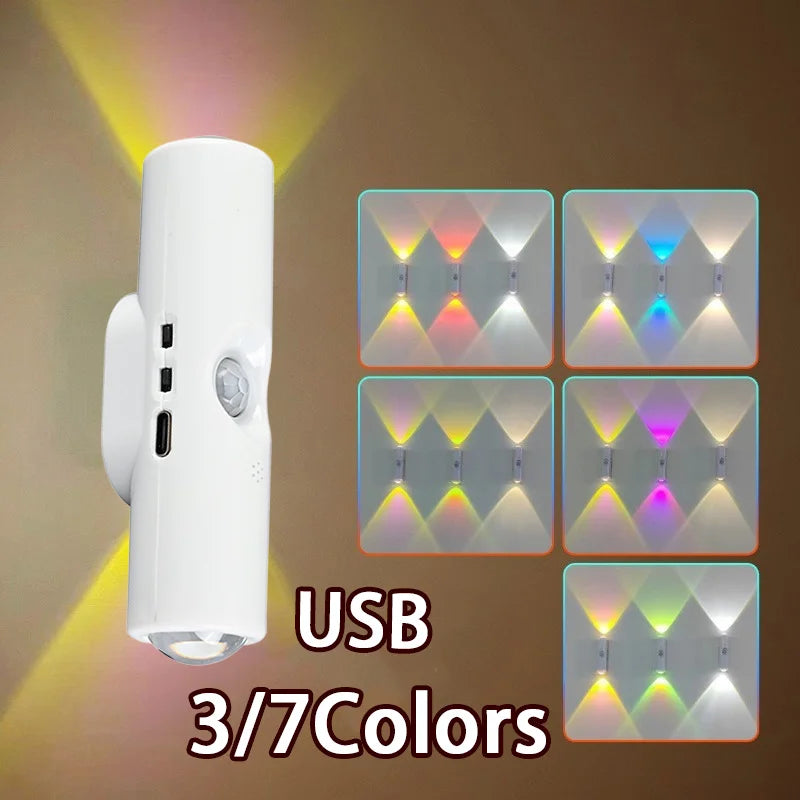 3/7Colors Magnetic Mount Color Changing Night Light with Human Body