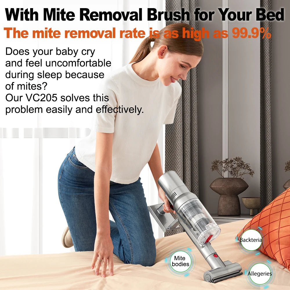 Cordless Handheld Vacuum Cleaner,27000PA,Touch Screen,Smart Dust Sen