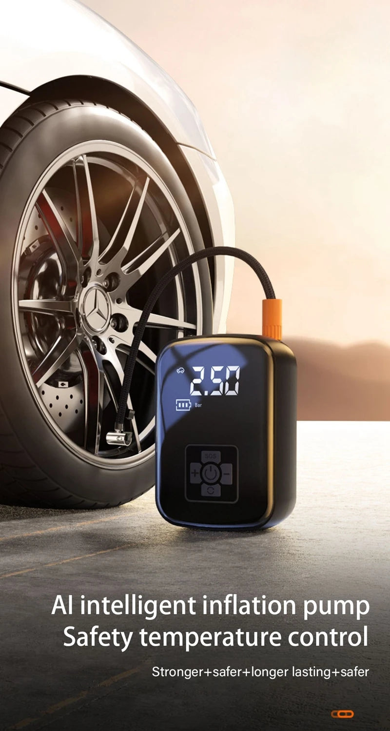 Portable Bicycle Pump 150 PSI Bike Manual Air Pump Balloon Tire Infl