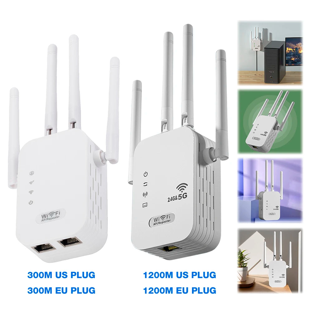 Dual – Band 2.4G 5G WiFi Repeater Signal Booster WiFi Extender 802.1