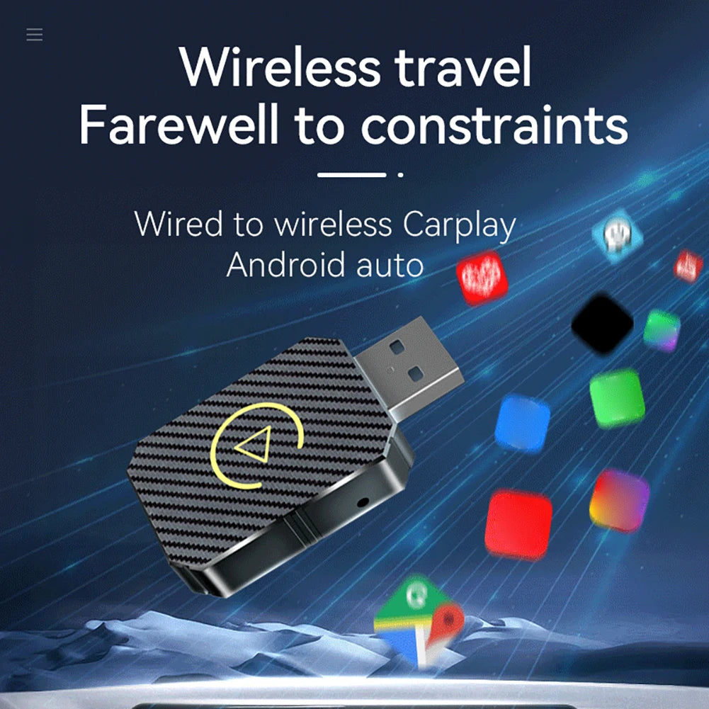 2025 New Wireless CarPlay Android Auto Adapter WiFi BT5.0 Smart Dong