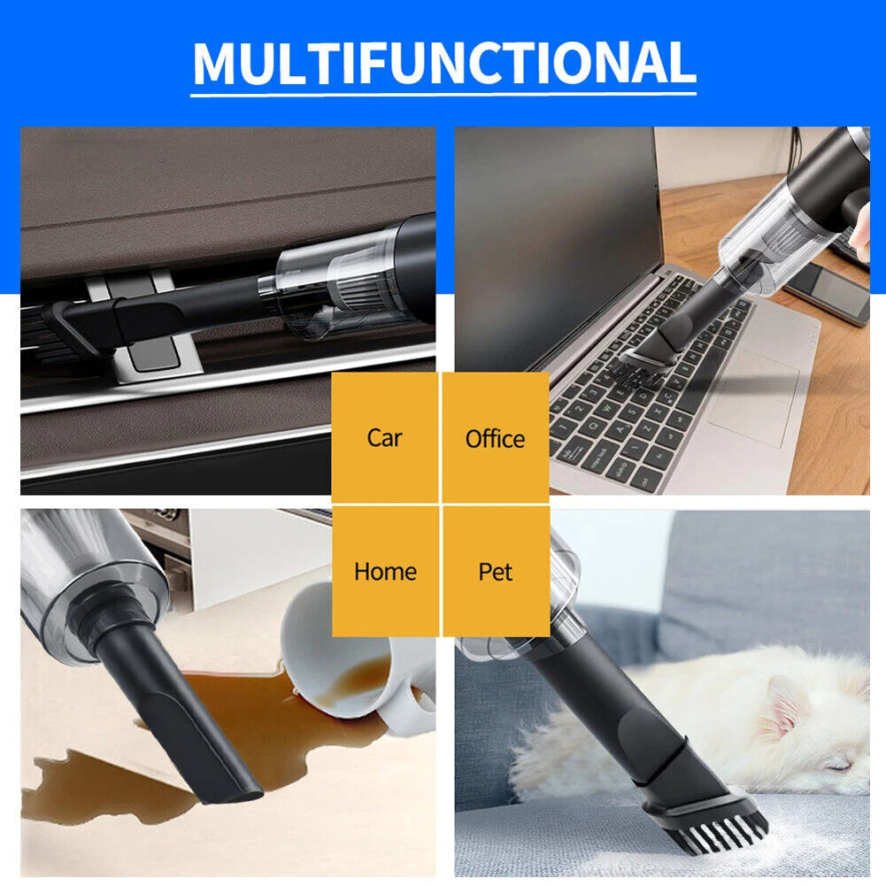 6000Pa Cordless Handheld Vacuum Cleaner 120W High Power Vacuum Clean