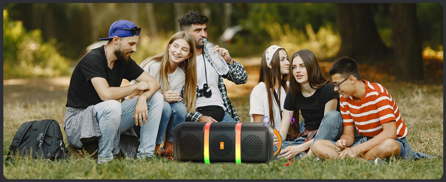 JYX Wireless Speaker, Portable Bluetooth Speaker, Karaoke Machine wi