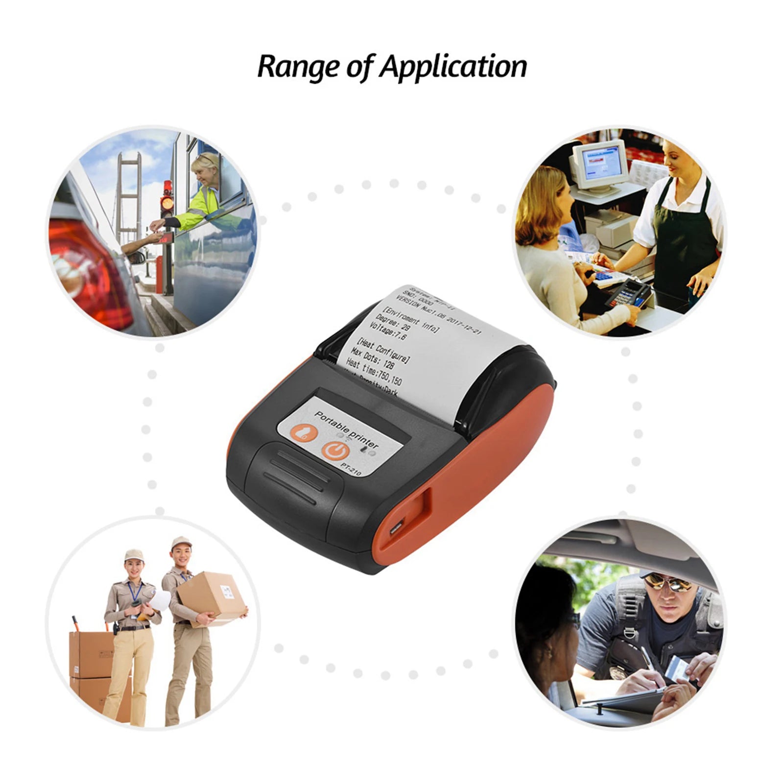 Portable Thermal Printer Mini Portable Thermal Printer Bluetooth Min