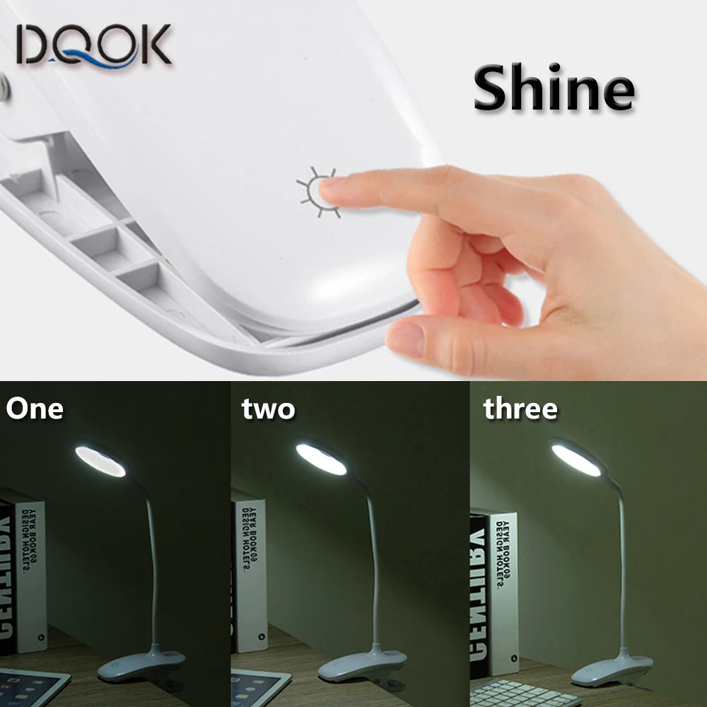 Led Desk Lamp Stepless Dimmable Touch Foldable Table Lamp Bedside Re