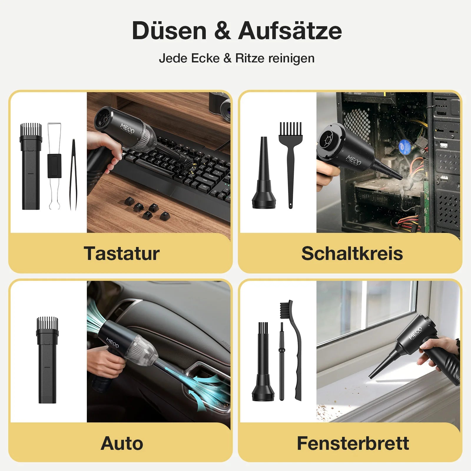 ME – CR1 4 in 1 Electric Compressed Air Duster & Vacuum Cleaner Func