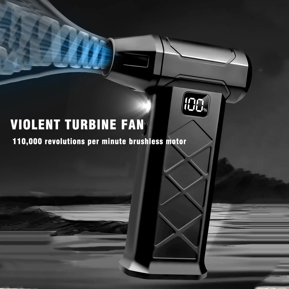 80000RPM Brushless Air Duster Dust Blower Portable Turbo Fan Cleaner
