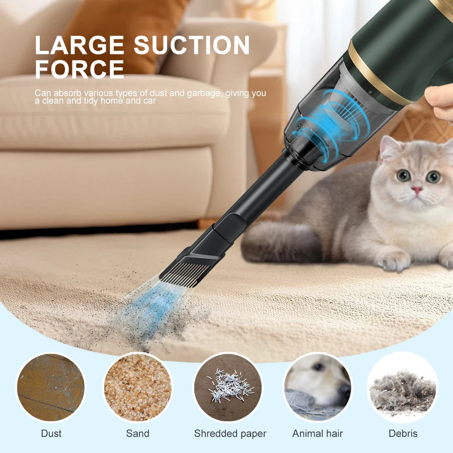 Wireless Vacuum Cleaner with 4000mAh Rechargeable Lithium Battery US