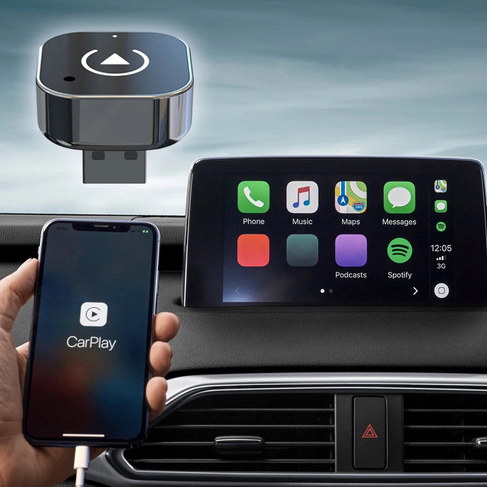 2in1 Wireless CarPlay Android Auto Adapter Smart USB Dongle WiFI BT