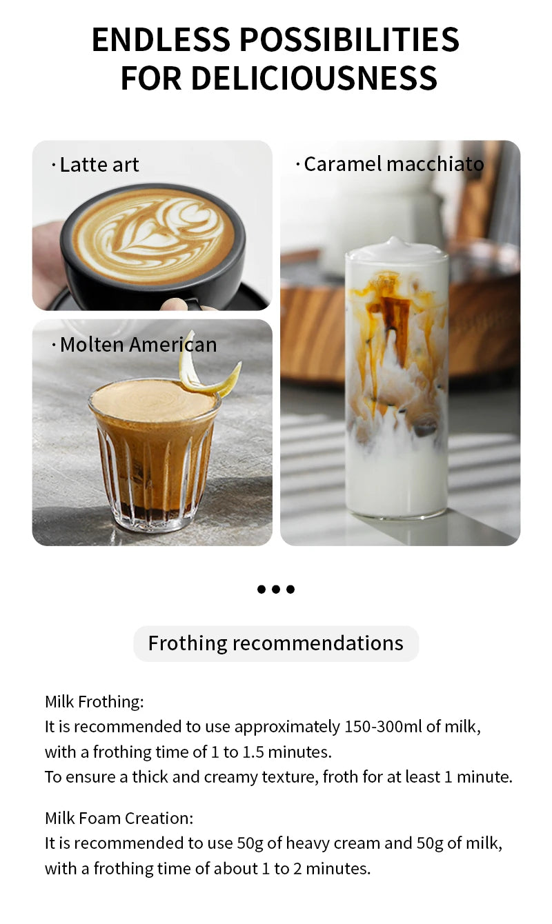 MHW – 3BOMBER Electric Milk Frother Portable Handheld Milk Foamer US