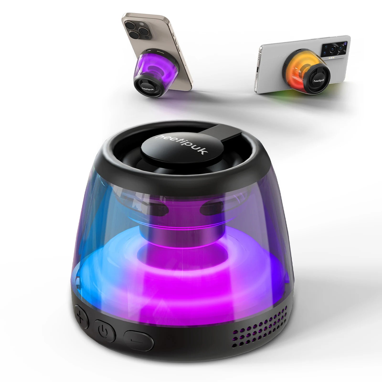 Cyber Style Magnetic Wireless Mini Speaker, 5.1 Surround Sound, High