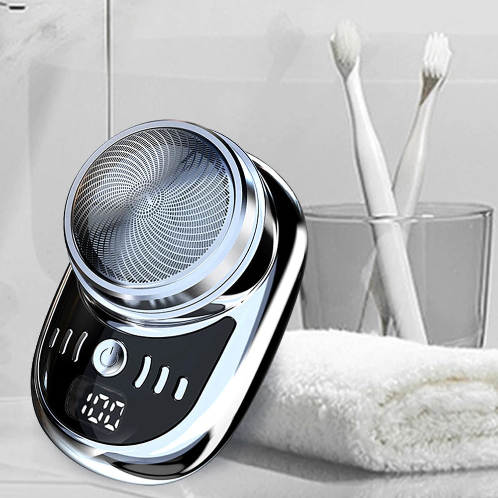 Men Mini Electric Travel Shaver USB Charging Face Beard Trimmer with