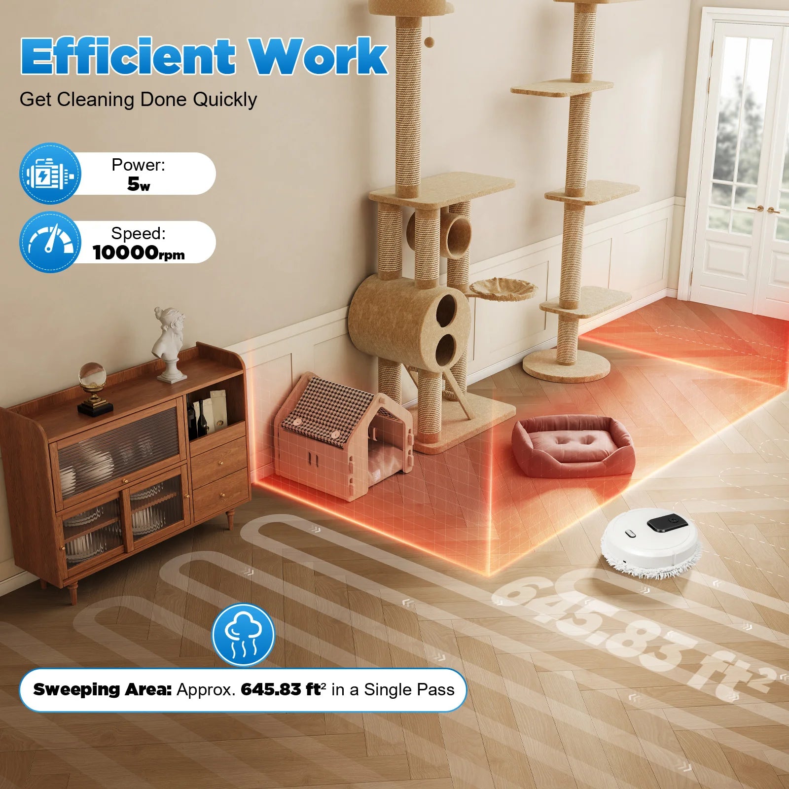 Robot Vacuum Cleaner Mopping Machine Robot Sweeper Wet Dry Home Mini