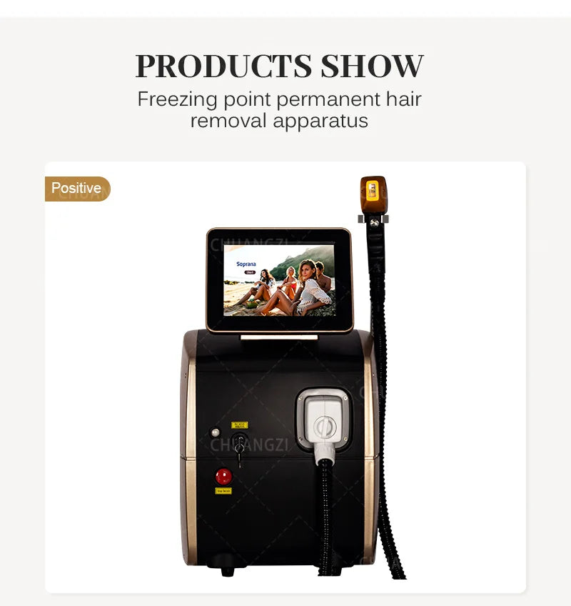 Professional Diode Ice Titanium Laser Hair Removal Machine Portable