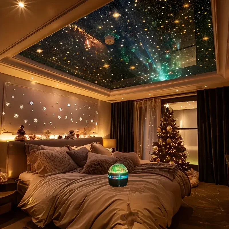 Aurora Borealis Starry Sky Projection Light, LED Projection Night Li