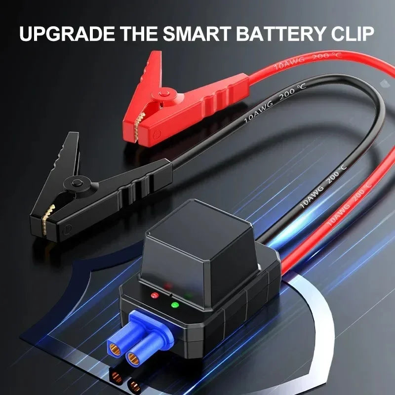 BUVAYE Portable 4 in 1 Car Battery Jump Starter Air Pump Power Bank