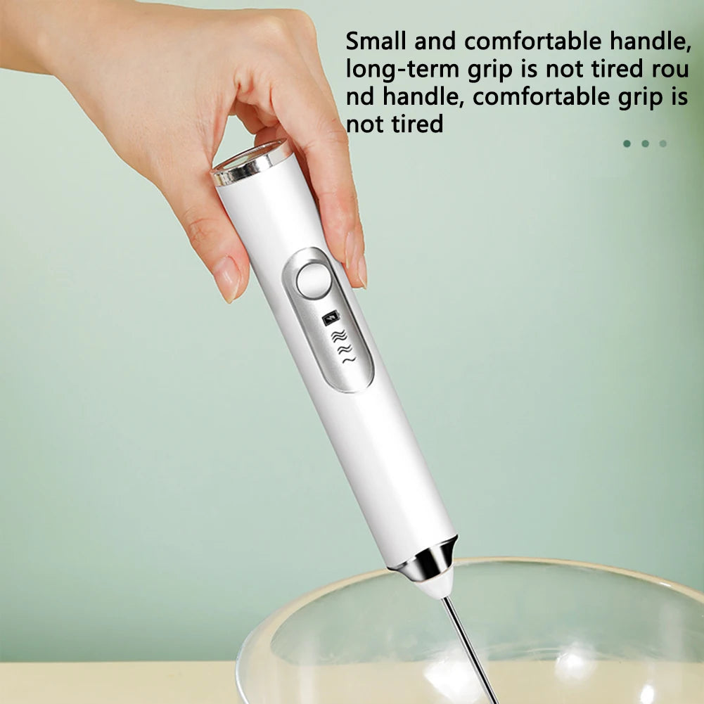 Egg Beater Handheld Kitchen Egg Beater Usb Charging Wireless Mini El
