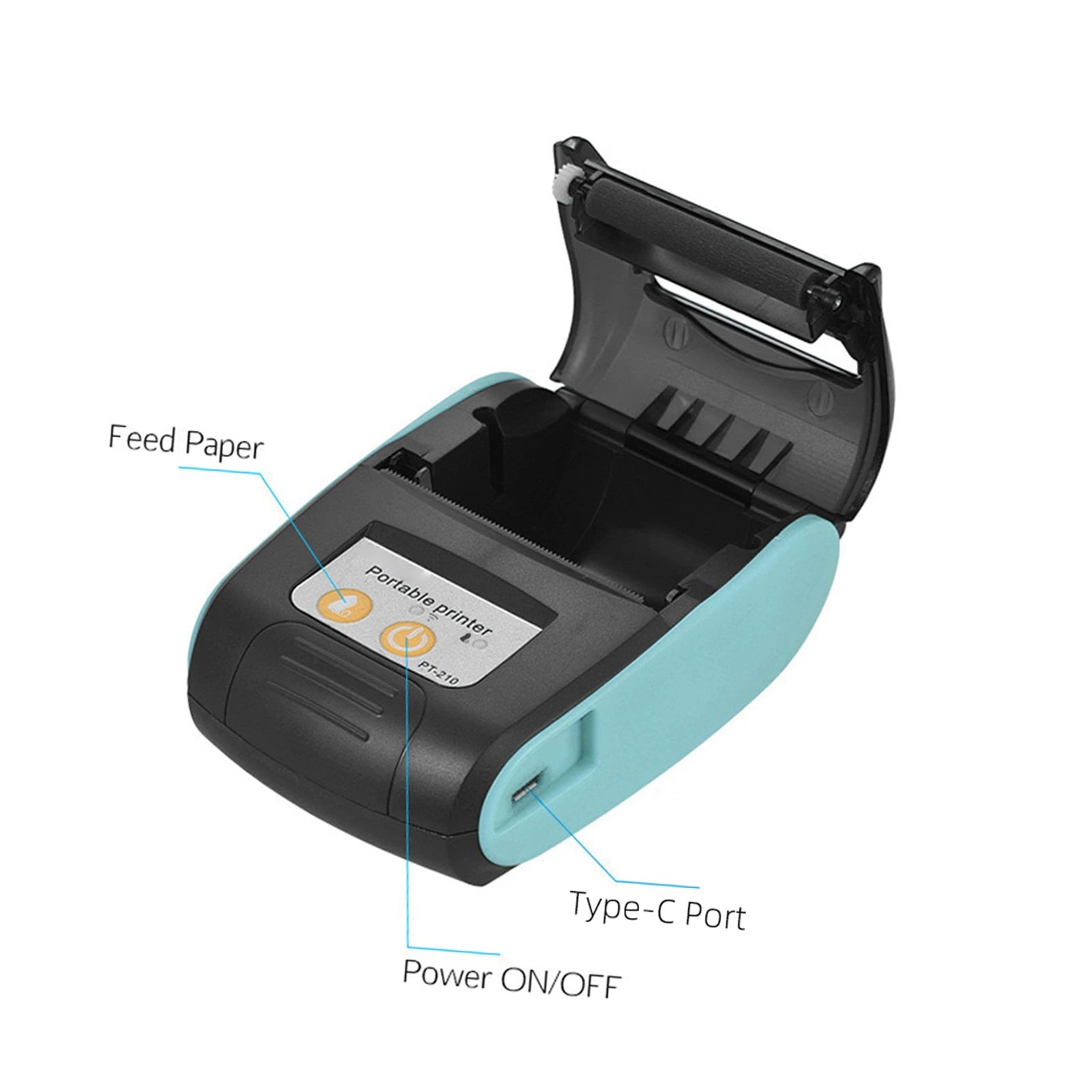 Portable Receipt Printer Thermal Printer Portable Thermal Printer Bl