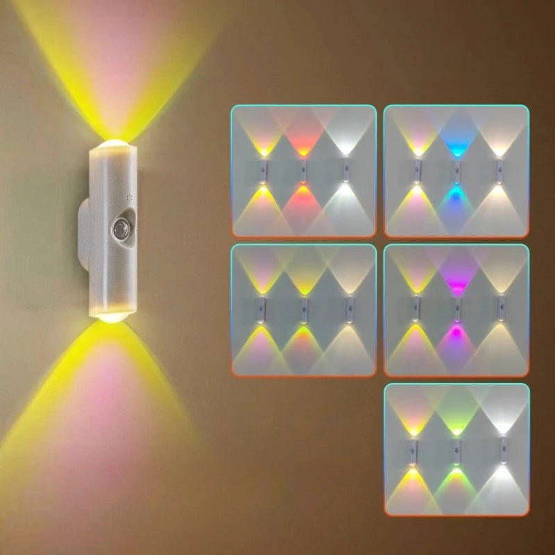 Smart RGB Gradient Night Light, Magnetic Motion Sensor, Rechargeable