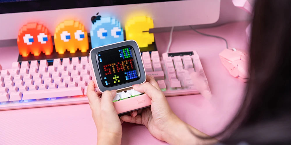 Divoom Ditoo – Pro Retro Pixel Art Bluetooth Portable Speaker Alarm