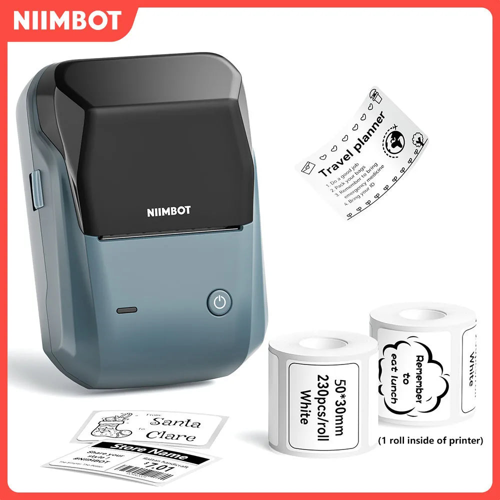 Niimbot B1 Label Maker Bluetooth Portable 2 Inch Thermal Label Print