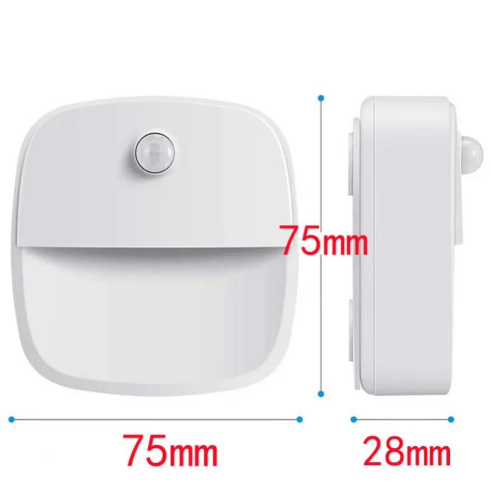 2Pcs Motion Sensor Light Wireless Night Lights AAA Battery Powered B