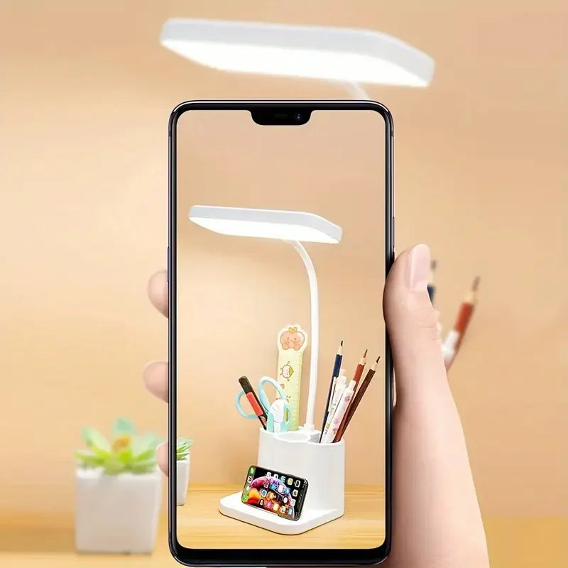 Adjustable LED Desktop Light with Touch, Eye Protection, 3 Color Tem