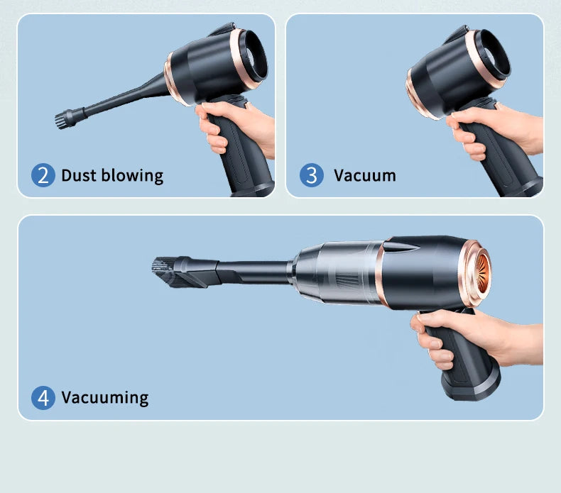 Strong Suction Brushless Vacuum Cleaner Handheld Car Vacuum 4 – in
