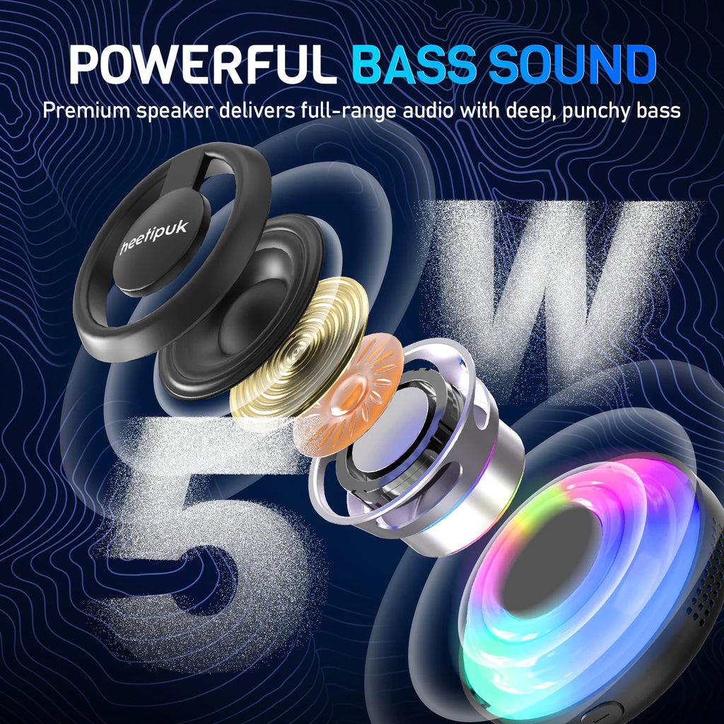 Cyber Style Magnetic Wireless Mini Speaker, 5.1 Surround Sound, High