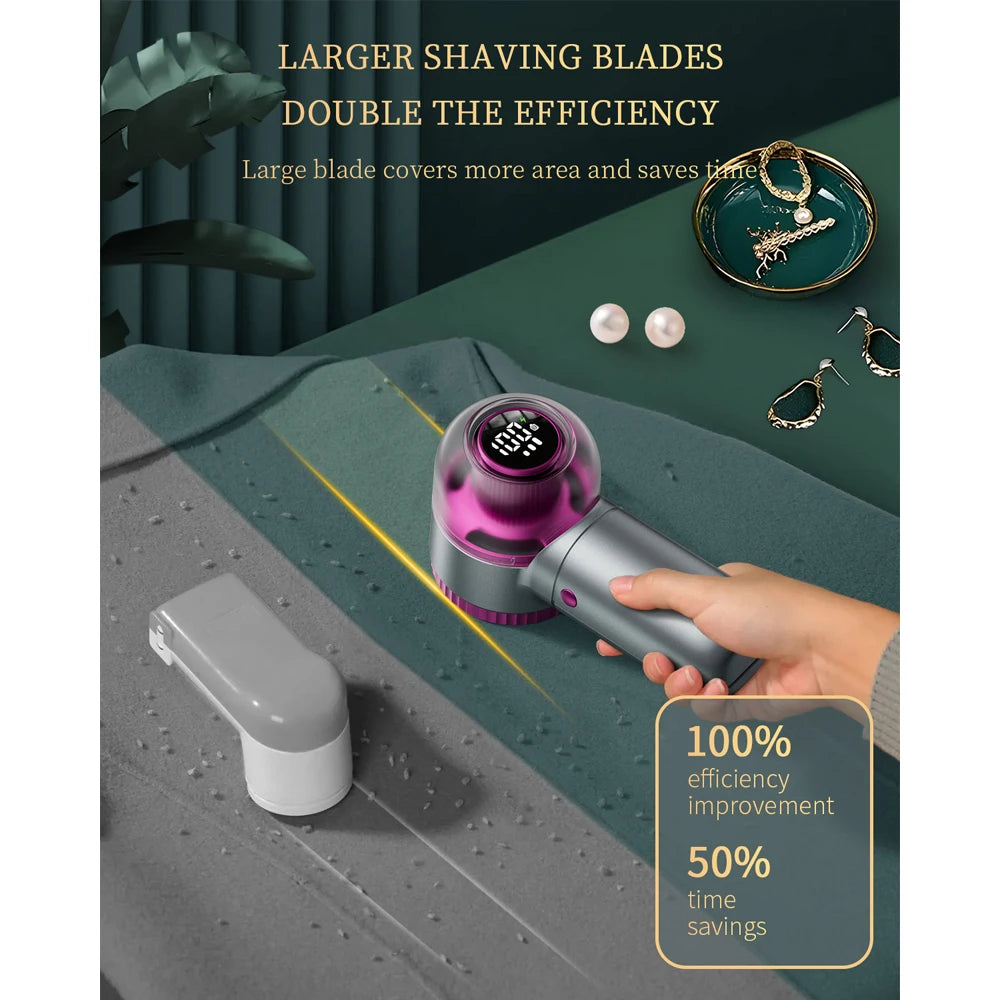 ColdSky Lint Remover Sweater Shaver with Digital Display 3 Speed Lin