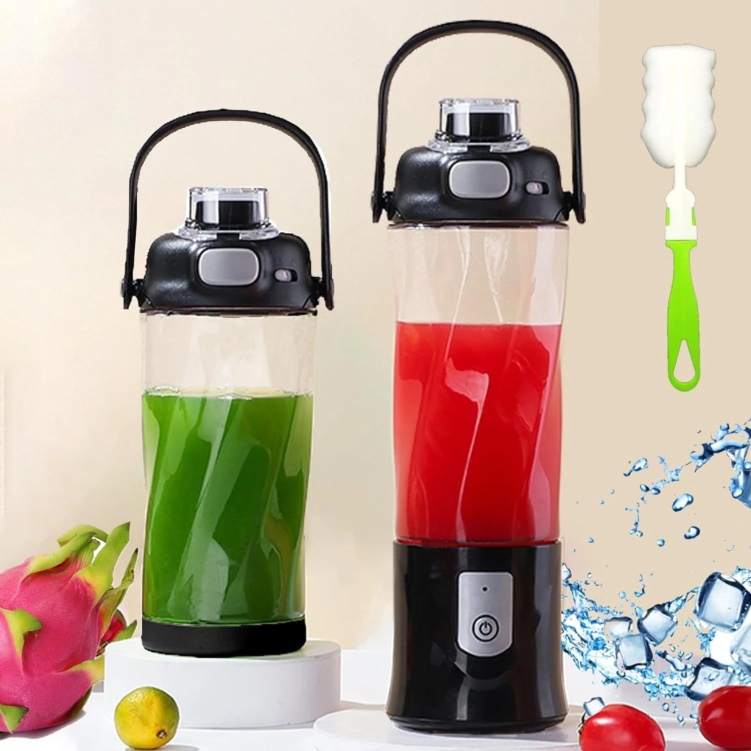 Compact and Convenient White Portable Mini USB Blender with Ultra Si