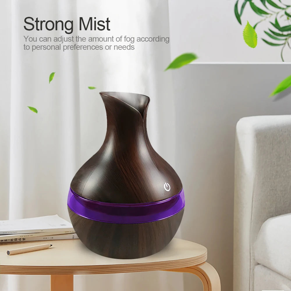 Air Humidifier with 7 – Colors Mood LED Aromatherapy Diffuser 300ml