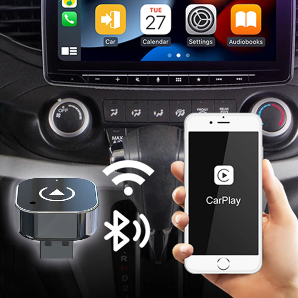 2in1 Wireless CarPlay Android Auto Adapter Smart USB Dongle WiFI BT