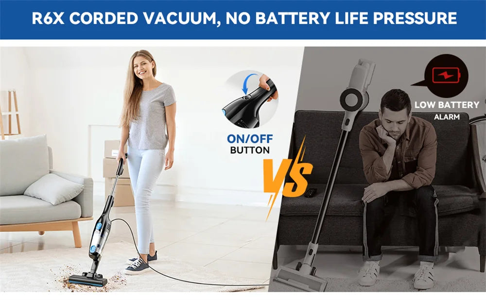 INSE R3S Corded Vacuum Cleaner 16Kpa 6M Extra Long Cord Handheld Vac