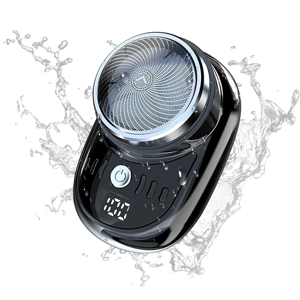 Men Vehicle Mounted Shaver USB Charging Face Beard Trimmer with Digi