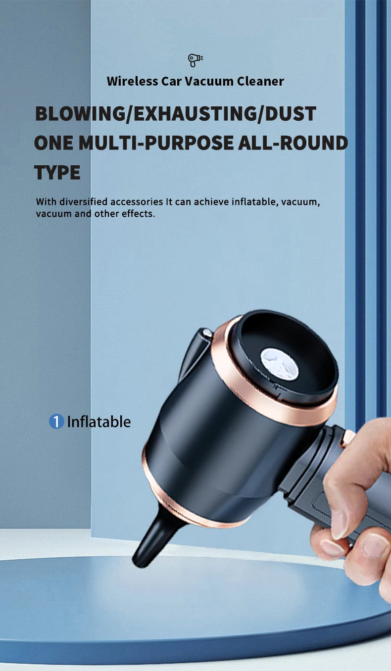 Strong Suction Brushless Vacuum Cleaner Handheld Car Vacuum 4 – in