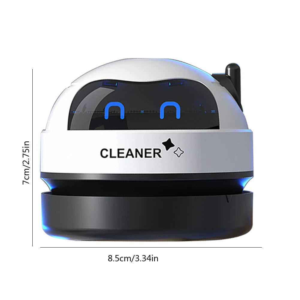 Desk Table Dust Vacuum USB Rechargeable Handheld Vacuum Cleaner with