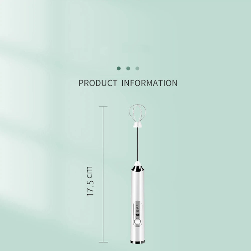 Egg Beater Handheld Kitchen Egg Beater Usb Charging Wireless Mini El