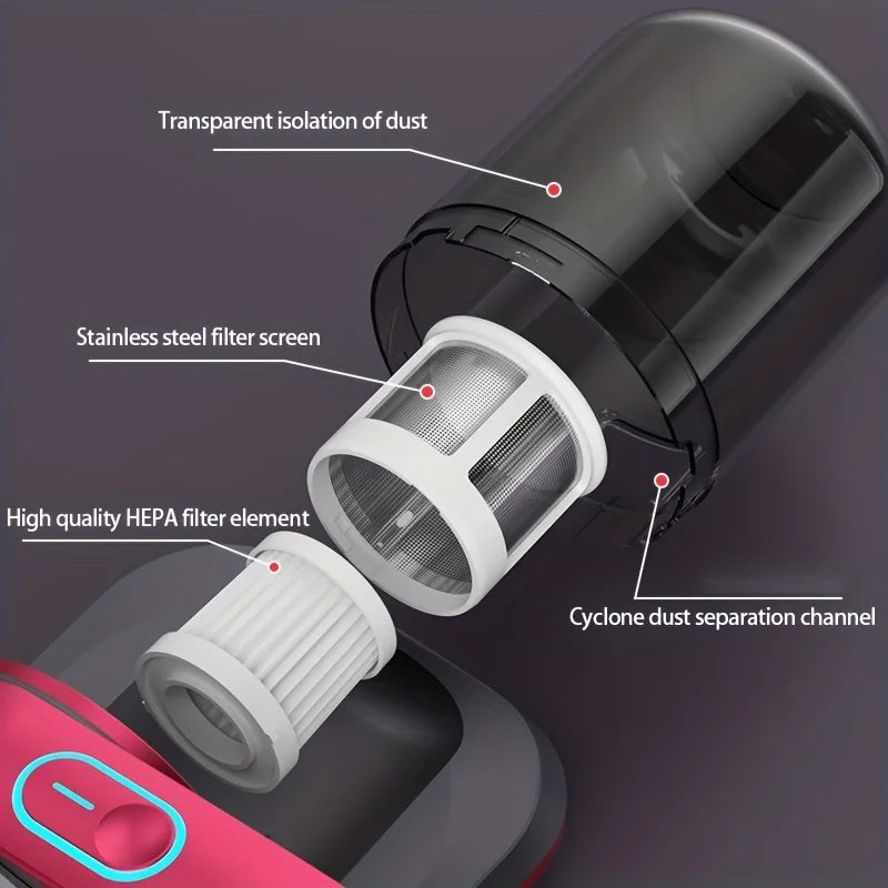 Power Handheld Vacuum Cleaner, Wireless Bed Cleaner, Can Be Used to