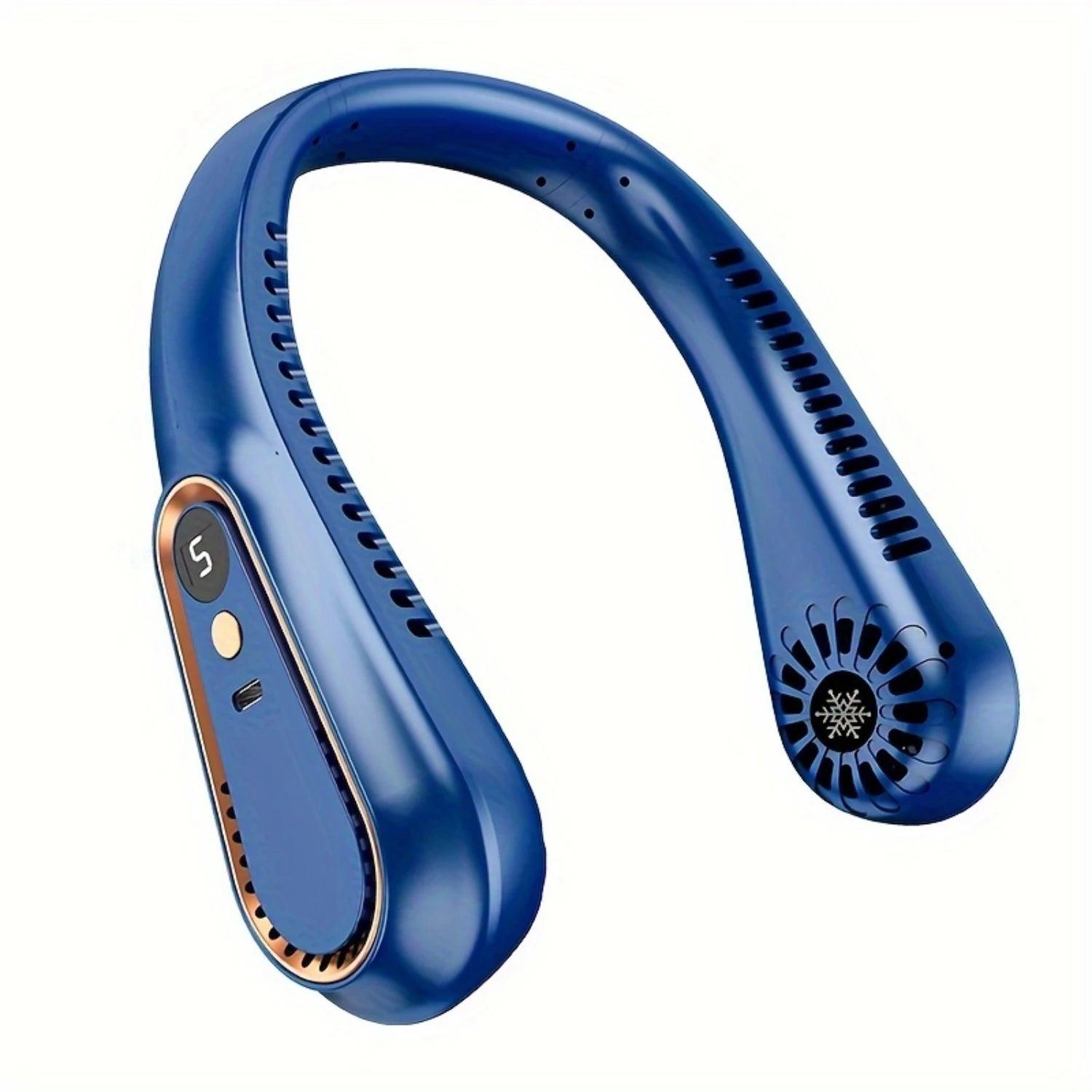 1pc, Bladeless Hanging Neck Fan, Portable USB Rechargeable Cooler Fa