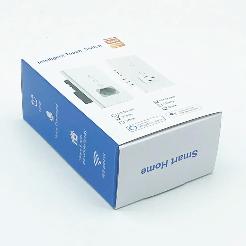 Melery Mexico Plug Wifi Smart Tuya Light Switch Intelligent Wall Soc