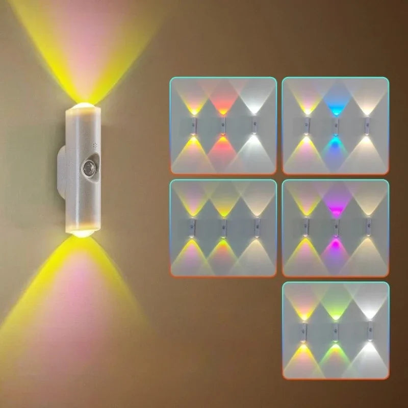 Smart RGB Gradient Night Light, Magnetic Motion Sensor, Rechargeable