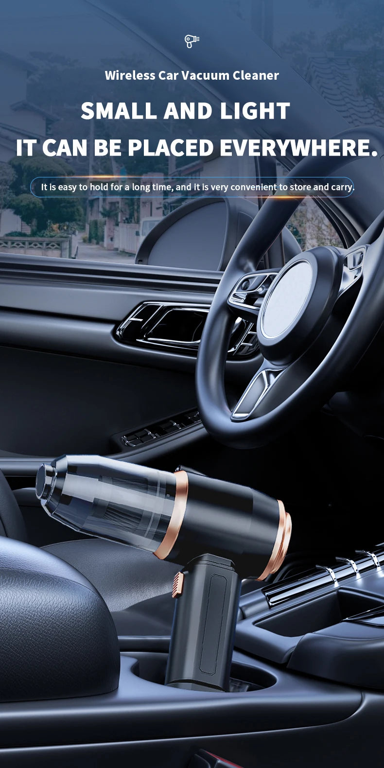 Strong Suction Brushless Vacuum Cleaner Handheld Car Vacuum 4 – in