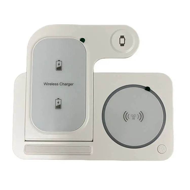 30W LED Fast Wireless Charger Stand 3 in 1 Foldable Charging Station
